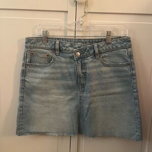 American Eagle Light Blue Denim Skirt